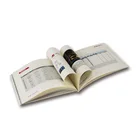 custom coloring recycled paper catalogue book printing with spot UV