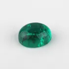 Wholesale Good Quality Oval Shape Russian Hydrothermal Lab Created Emerald