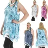 Cotton Lace Fabric Wholesale Tunic Womens 3 Pcs Italian Lagenlook Abstract Print Dress Blouse Top Plus Size