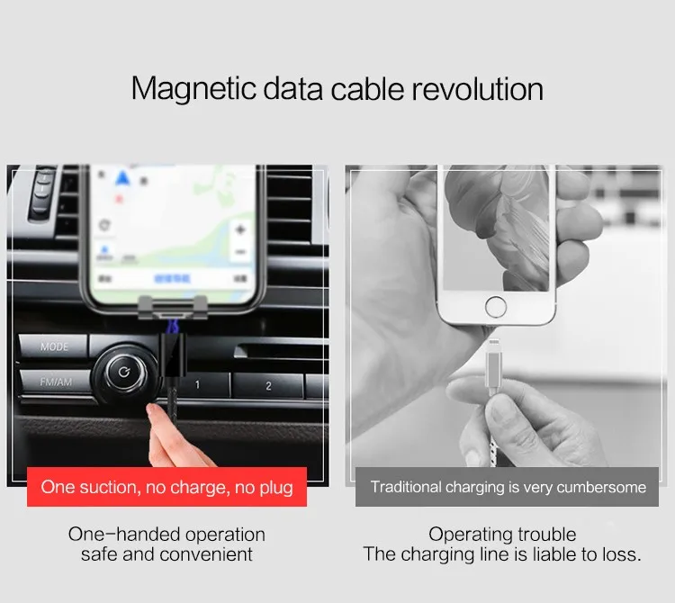 2019 Wholesale High Technical PU Leather Data Line 3 in 1 Travel Usb Charger with Cable Magnetic USB Cable - ANKUX.COM