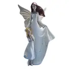 Mother and girl happy family angel figurine Resin Crafts