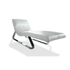 Modern living room home design furniture lounge chairs stainless steel black genuine leather european chaise lounge