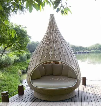 Outdoor Patio Furniture Rattan Kd Structure Bird Nest Hanging Garden