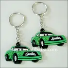 Factory customized soft pvc rubber keychain with car shape