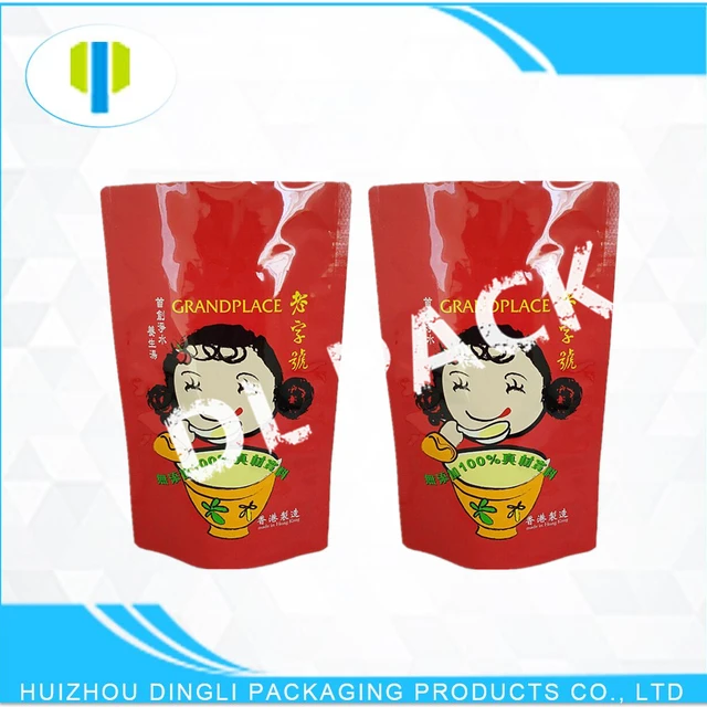 SGS approval aluminum foil stand up pouches for snack food candy