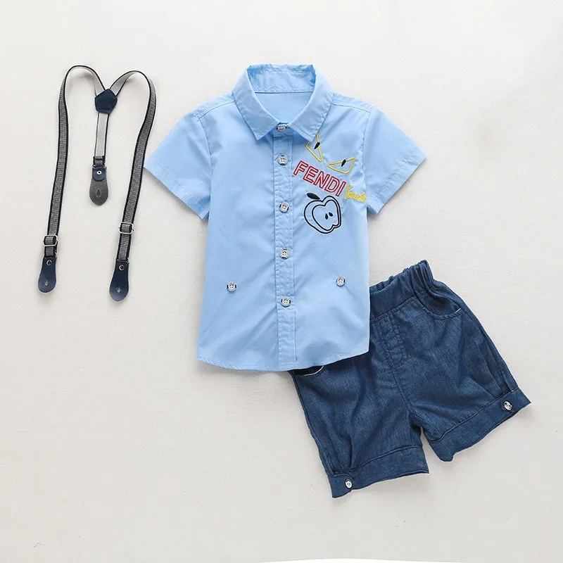 2016メーカーブティック赤ちゃん男の子服用2ピース夏子供服セットの卸売子供服(040)仕入れ・メーカー・工場
