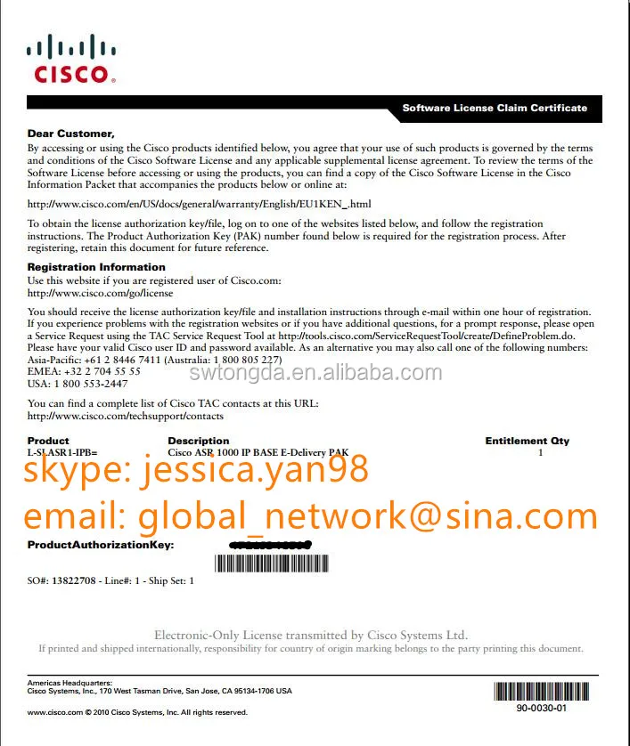 Cisco License L-lic-ct2504-5a, Cisco License 