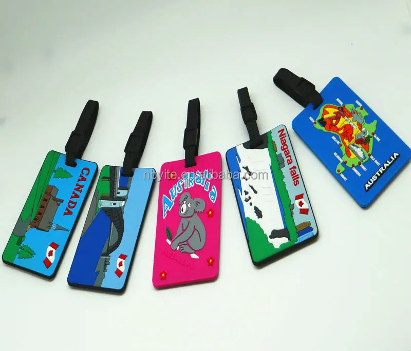 high quality genuine embroidery nylon luggage tag