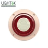 Low current LOUD alarm 110dB round shape siren LED ring flash light strobe for ceiling mount intruder home security LD-87LN-PR