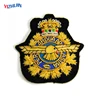 Custom British Military Embroidered Coat of Arm Bullion Wire Blazer Badges