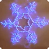 Wholesale Outdoor Christmas Decorations Blue and White Christmas Snowflake Lights