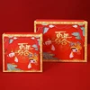 NEWLY Chinese New Year gift packing square hat boxes whit exquisite printing,hot sell square box for gift,high quality luxury