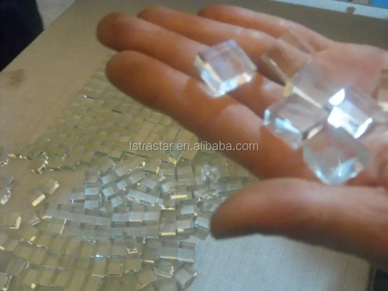 glass chips after the breaking