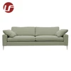 Modern comfortable 2 3 seater living room settee grey contemporary fabric sofa
