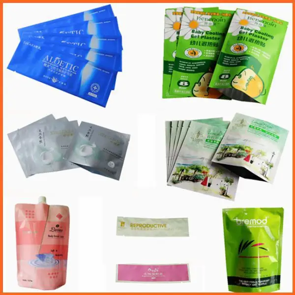 Custom Printed Aluminum Pouch Sample Cosmetics Sachet Packaging For