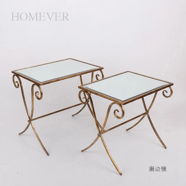 Beautiful Luxury Glass Ornament Coffee Table