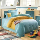 Embroidery Cartoon Animal Printed Fabric Duvet Cover Pillow Case Sheet 4 Piece Wholesale Microfiber Bedding Set