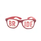 Red frame bride wedding design customized OEM cute festival party decoration glasses