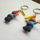 3D Logo Custom Promotional Cartoon Soft Pvc Rubber Keychain For Sales