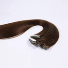100% unprocessed remy human hair extensions indian hair Brown Tape Hair Extension