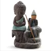 Ceramic Porcelain Buddha Incense Burner Backflow Tower Cones Sticks Holder