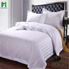 Hafei white luxury stripe bedding set bed sheets china supplier