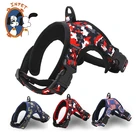 Hot selling America flag soft harness with plastic buckle foam inside comfortable harness dog