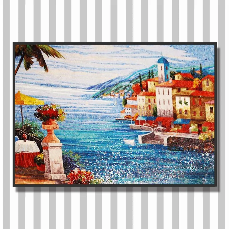 Lowes Wall Murals ztclj jy-jh-ss07 seaside scenery glass painting picture backsplash Lowes Wall Murals ztclj jy-jh-ss07 seaside scenery glass painting picture backsplash