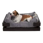 New design pet dog beds wooden cat cave dog furniture wood home from manufacturer