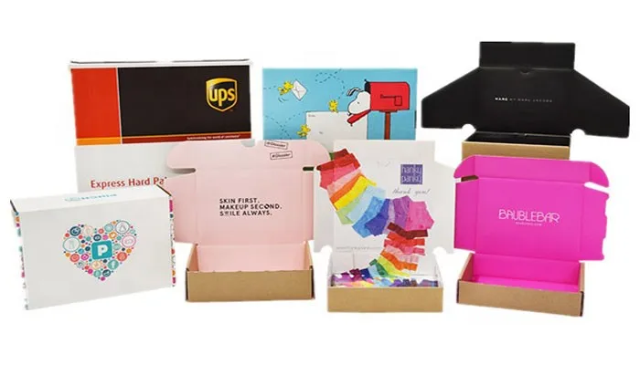 custom design recycled kraft paper clothes packaging boxes