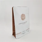 Eco Friendly 8 Sides Sealing Flat Bottom Zipper Custom Printing Recyclable 250 Gram Coffee Bag