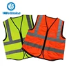 Polyester Drawn Textured Yarn Yellow Reflective Warning Outdoor Running Reflective Safety Vest