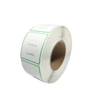 Sticker Label 19x38 mm white Paper Rectangle Blank 0.75x1.5" inch Matt H 208