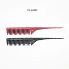 Black Claret Rat Tail Tint Brush Comb Plastic Pick Handle Pick Hair Comb