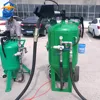 The complete set of glass bead blasting machine with The air compressor