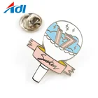 Design your logo cheap price hard enamel silver plating metal lapel pin