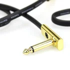 90 degree angle 6.35mm guitar bass effects cable mini guitar effects pedal patch cable