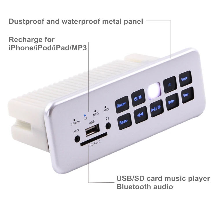 USB/SD Card Music Player Home Theater Speaker System Sound For Sofa/Coffee Table/Bed. - ANKUX.COM