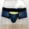 Asian style men ice silk underwear reliable material quick dry sport brief contrast color low rise briefs & boxers for every man