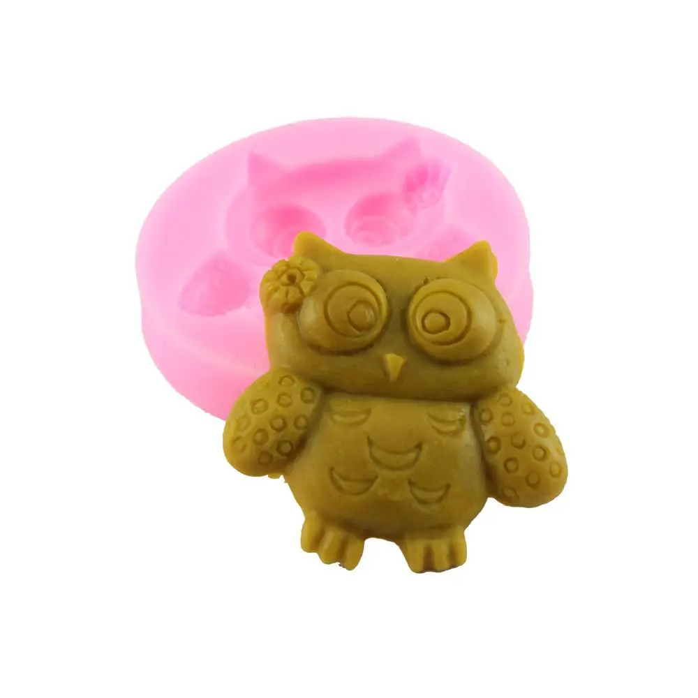 liquid silicone 3D Fondant Cake Decoration mold real food grade silicone baking Owl taobao 1688 agent