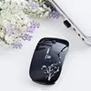 Portable wireless foldable Mouse for desktop and laptop use, provided for convenience.