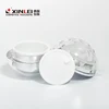 Ball Cream Cosmetic Jar White Color Acrylic Plastic 30G Onion Shape Jar