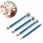 Embossing Rolling Pin Sugar Craft Cake Decorating Steel Fondant Tools