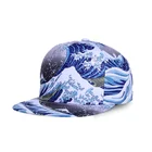 Dongguan Wholesale Blue high quality Six Panel Wave cap