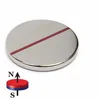 Ni-Cu-Ni plated 25x1mm disc magnets N52 graded South/North pole marked