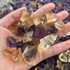 Mixed Gem rough Natural raw quartz amethyst and citrine mineral stone