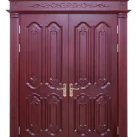 New Design Double Main Wooden Door