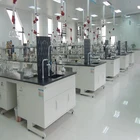 Metal and wooden work bench lab table furniture wall bench used dental lab equipment