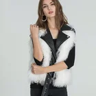Mongolian Lamb Fur Jacket/Women Winter Warm Fur Vest/Mongolian Sheep Fur Coat