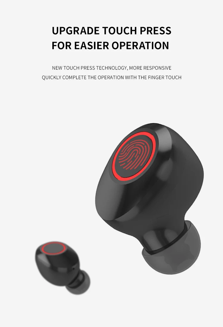 Jellico J29 wireless headset TWS earphone 60mAh earphone 800mAh charging box for phone - ANKUX.COM